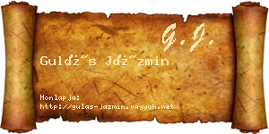 Gulás Jázmin névjegykártya